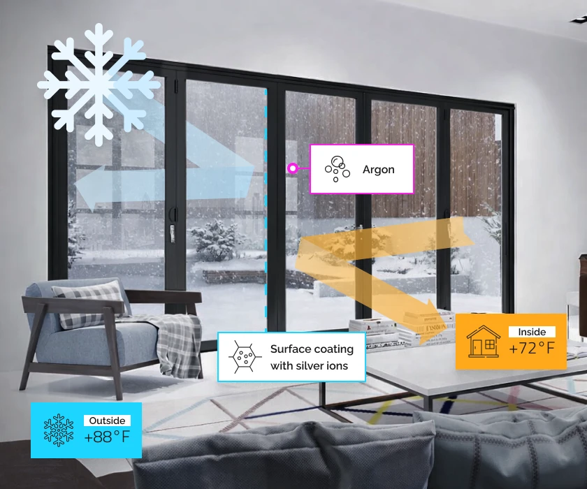 Bi-fold door comfort in summer — DiVetro