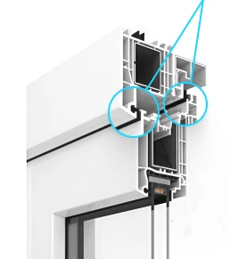 UPVC Bi-Fold door — energy efficient 5-chamber design