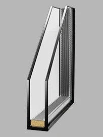 Double glass pane cross-section — DiVetro