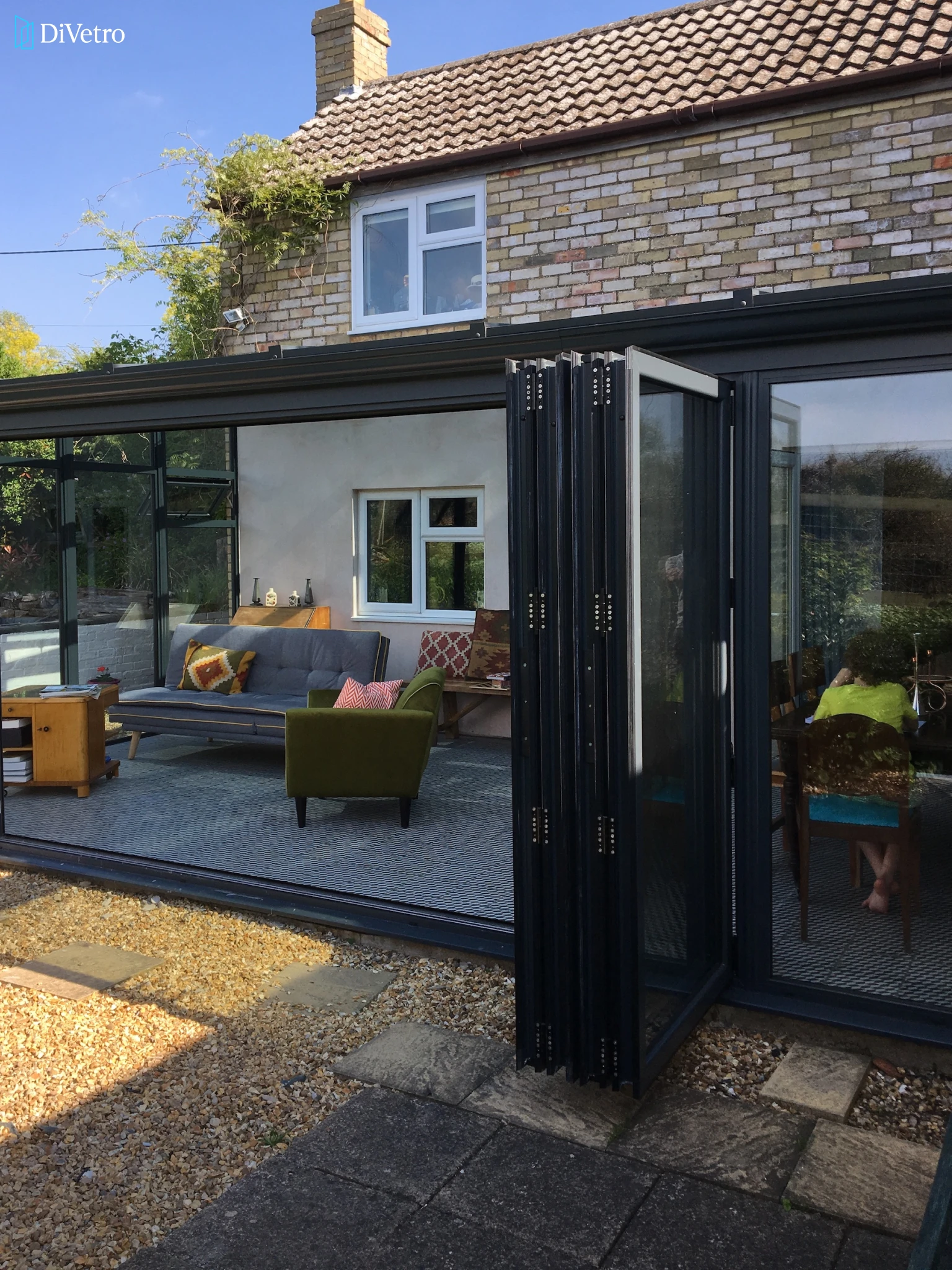 European bi-fold door with energy-efficient glazing installed at a residential property