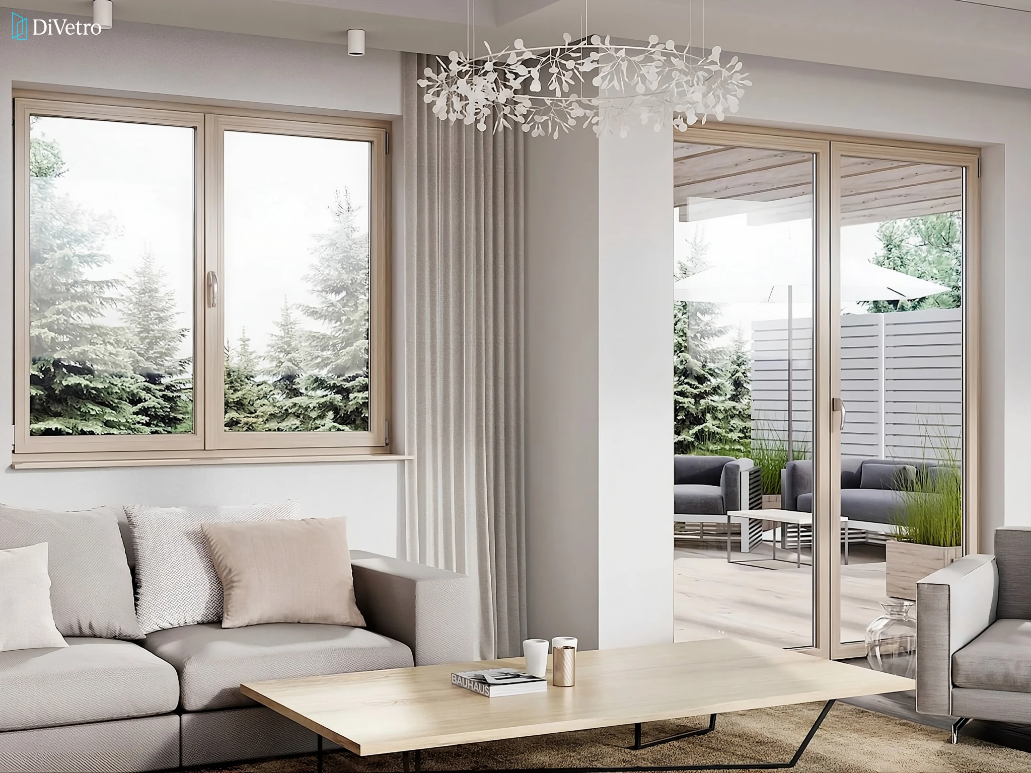 European French door with low-E triple glazing installed at a luxury home — real project