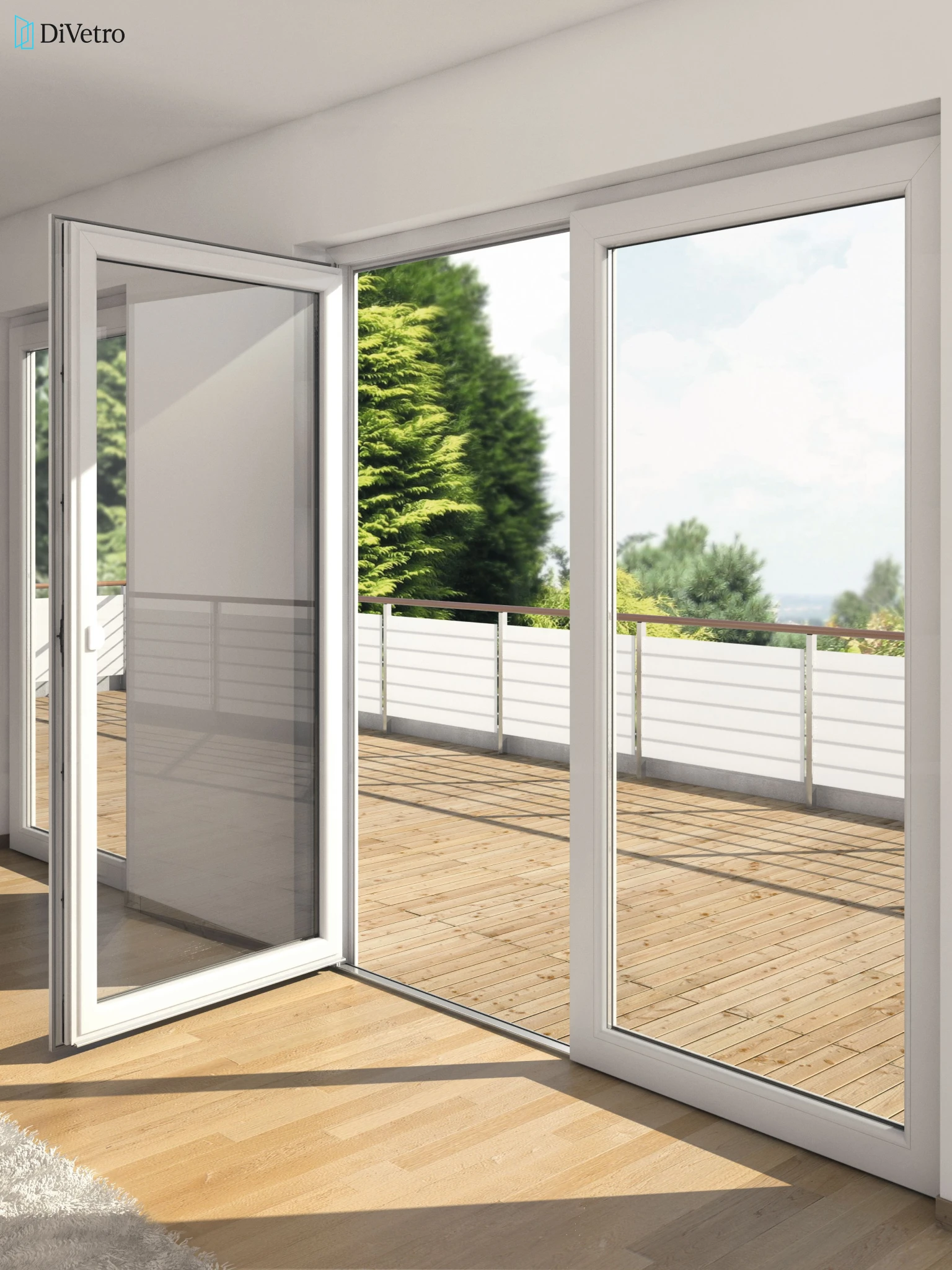 Inswing French door with thermal insulation installed at a private residence — real project