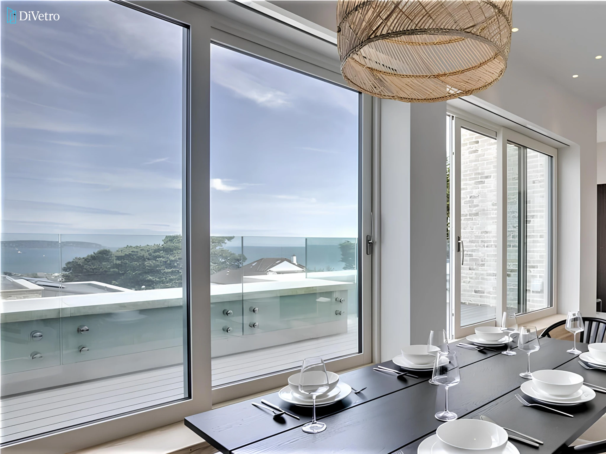 European sliding glass door with thermal break installed at a private residence — real project